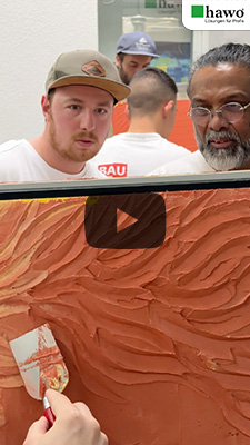 YouTube-Video-Vorschaubild - Dilip und ein Meisterschuler beim erstellen einer Musterplatte