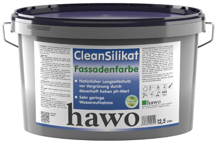 Gebinde hawo CleanSilikat Fassadenfarbe