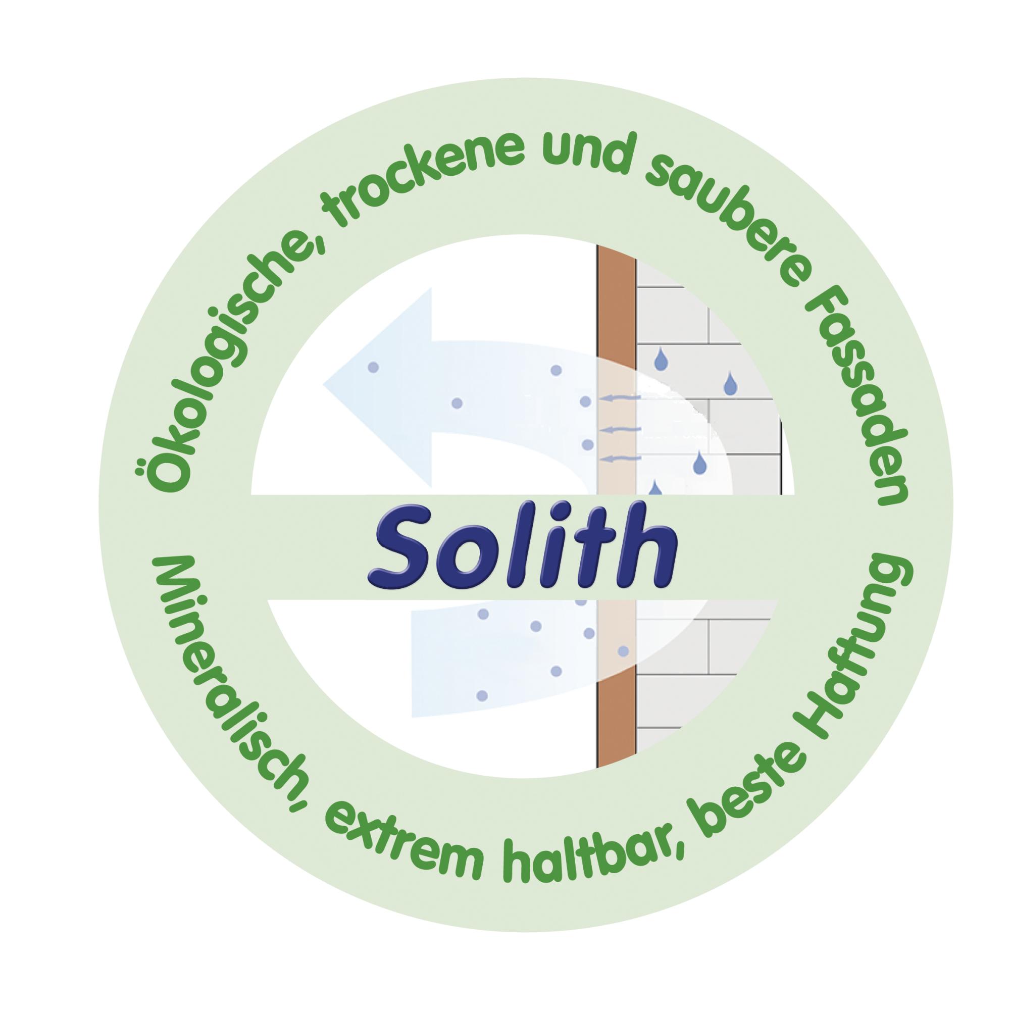 Solith-Button - &Ouml;kologische, trockene und saubere Fassaden - Mineralisch, extrem haltbar, beste Haftung