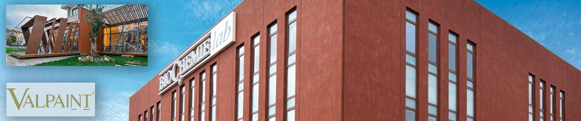 Fassade gestaltet mit Valpaint Klondike Corten