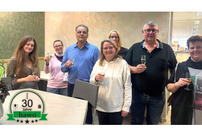 Gruppenbild - Selina Flemming, Eva Böhm, Stefan Winkler, Steffi Gräsel-Reinsch, Ralf Winkler, Gabriela Rosen und davor Pia Förster
