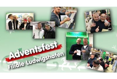 Collage verschiedener Fotos vom Adventsfest in Ludwigshafen