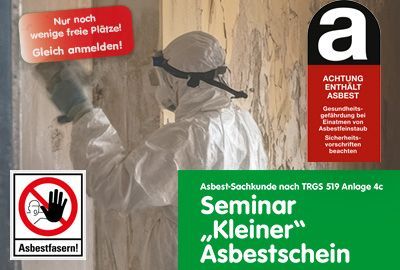Einladung Seminar Asbest-Sachkunde nach TRGS 519 Anlage 4c