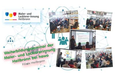 Fotokollage verschiedener Bilder vom Weiterbildungsseminar in Heilbronn