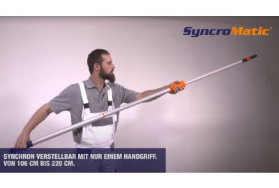 Detail Griff von SyncroMatic Teleskopstange