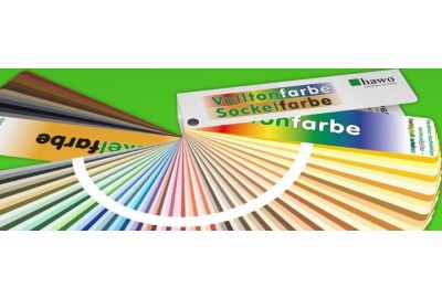 Farbtonblock hawo Vollton- und Sockelfarben aufgefächert