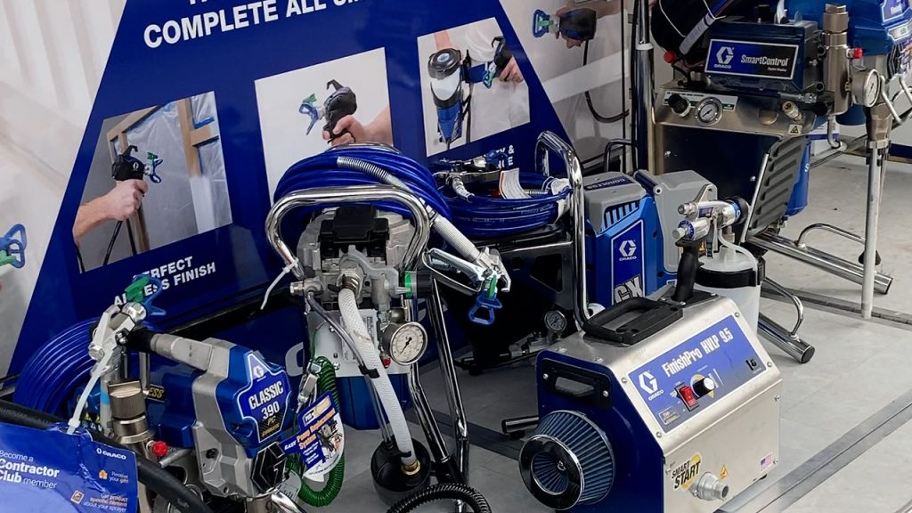 eininge ausgestellte Graco Airlessgeräte