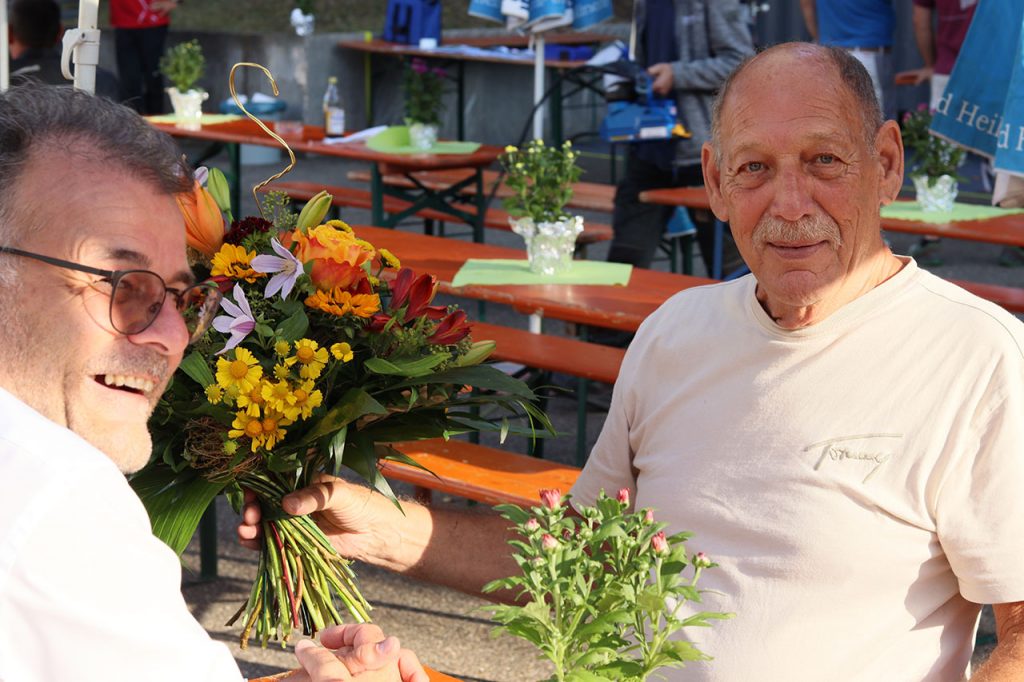 Jubilar Günther Kanzler mit Stefan Winkler