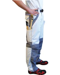 Bundhose Inline weiß/zink