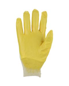 Handschuh Nitril-Baumwoll gelb
