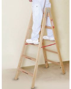 Holz Breitsprossen-Leiter