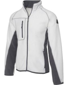Fleece-Jacke Champ weiß/grau
