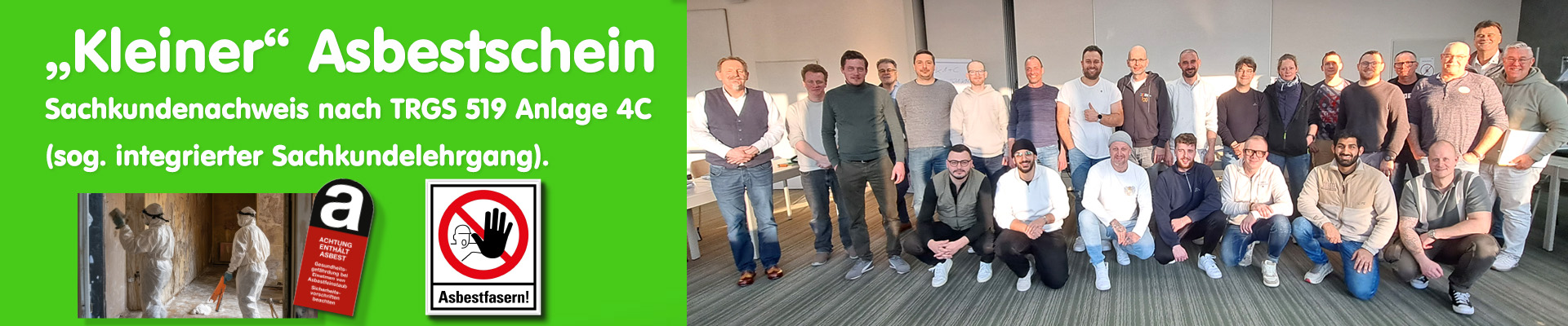 Unternehmertag Fassade 2026 - Banner - Teilnehmerbilder vor Hausfassade