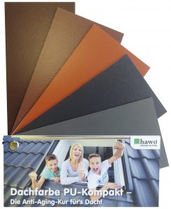 Farbtonfächer mit 5 verschiedenen Farben