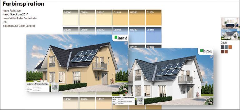 Screenshot vom hawo DesignStudio