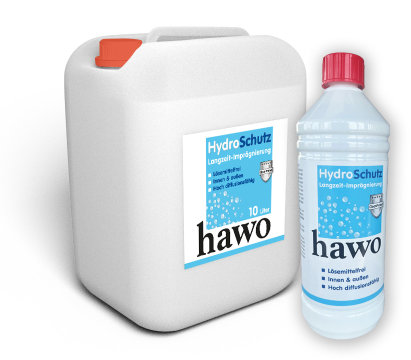 Gebinde Hydroschutz 1 Liter und 10 Liter