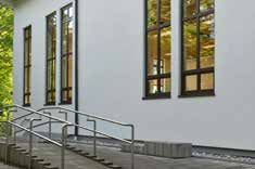 Weiße Hausfassade