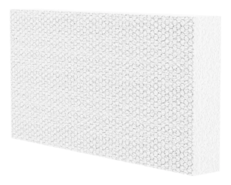 weiße Sockel- und Perimeterplatte mit Waffelstruktur
