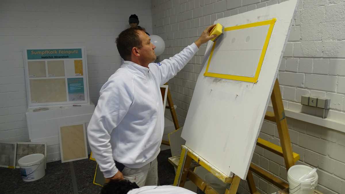 Verarbeitung Wandgestaltung an Musttafel