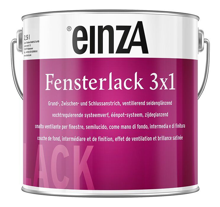 Gebinde einzA Fensterlack 3x1