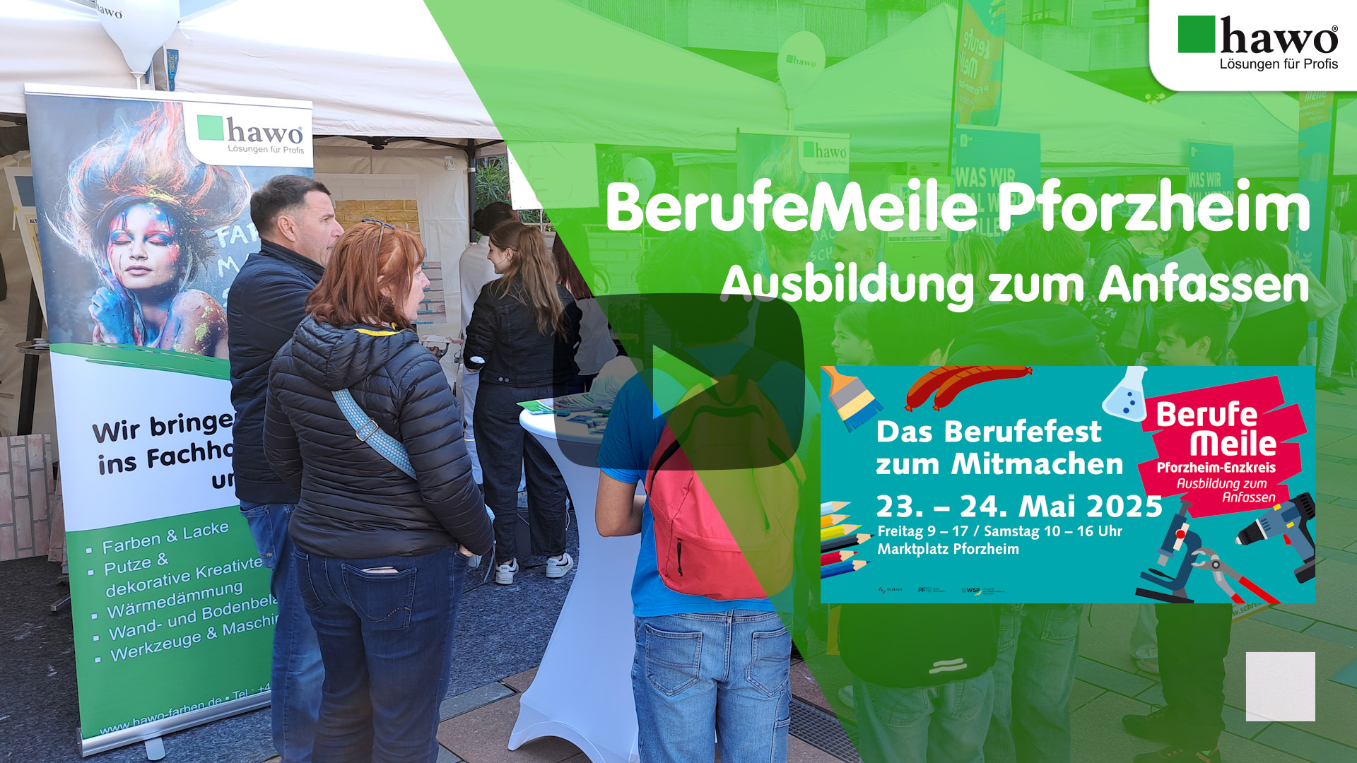 Titelbild des YouTube-Videos der Pforzheimer Berufe-Meile