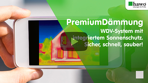 Titelbild zum YouTube-Video "PremiumDämmung - WDV-System mit integriertem Sonnenschutz- Sicher, schnell, sauber!"