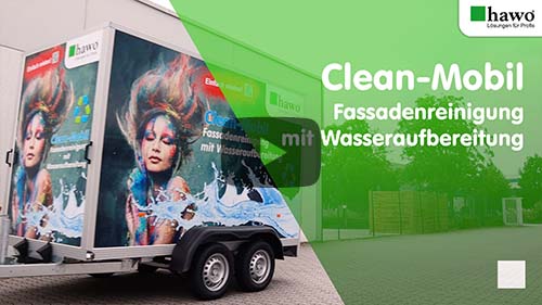 Titelbild des YouTube-Videos: Clean-Mobil - Fassadenreinigung mit Wasseraufbereitung