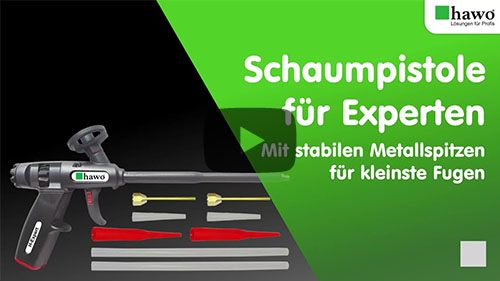 Titelbild zum YouTube-Video "Schaumpistole für Experten - Mit stabilen Metallspitzen für kleinste Fugen"