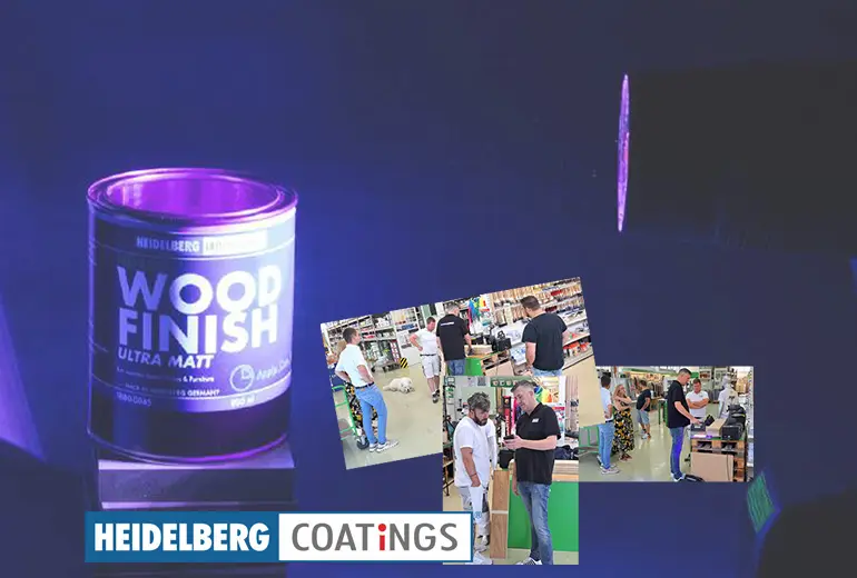 Filiale Pforzheim mit Impressionen des Handwerkertreffs Heidelberg Coatings HD-LED-Beschichtungen am 15.07.2026