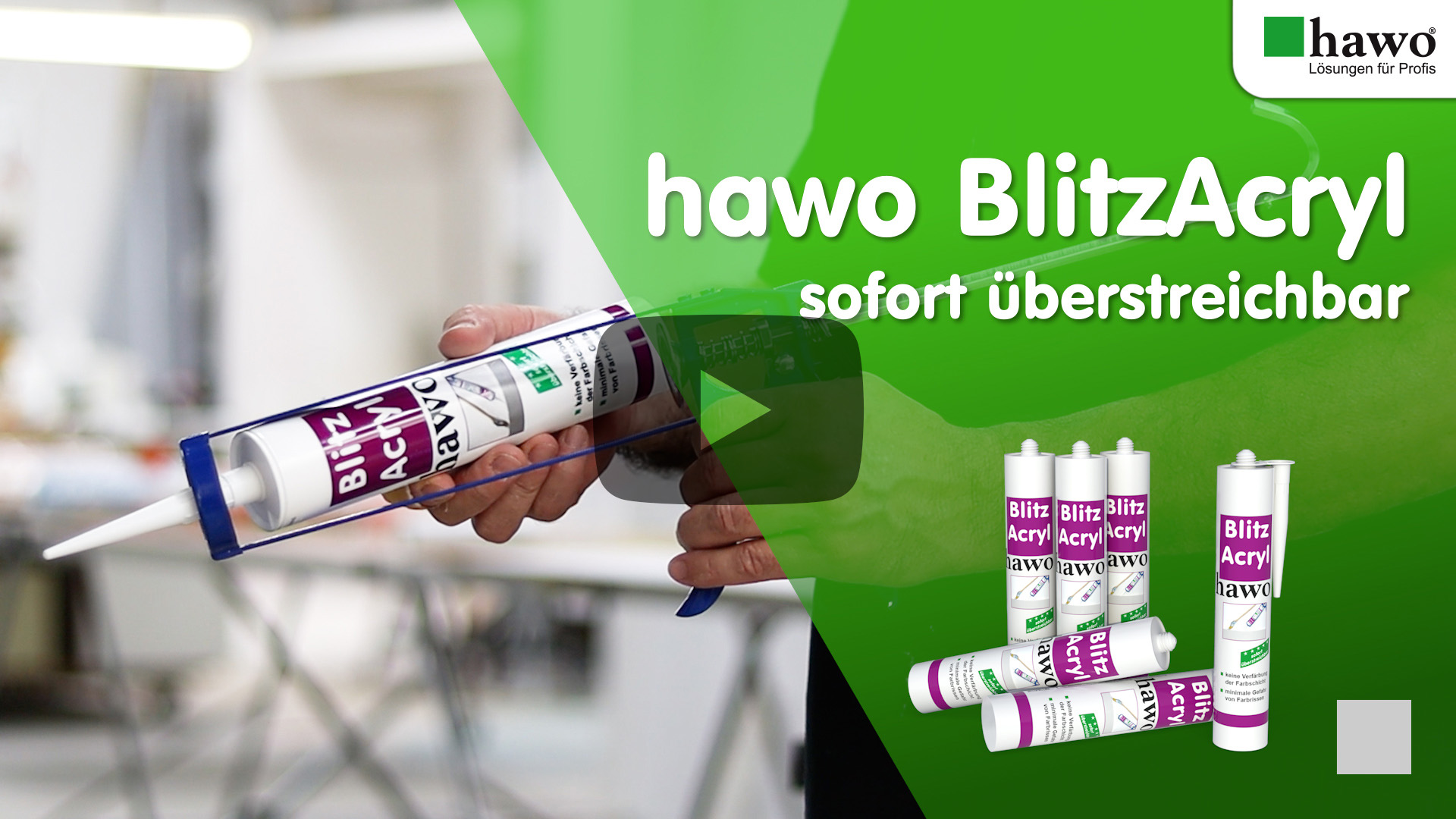 Titelbil des YouTube-Videos vom hawo BlitzAcryl
