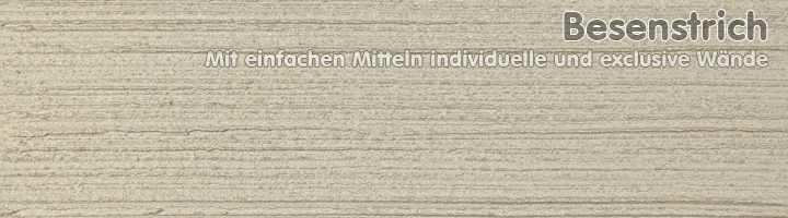 Muster CreativSpachtel mit Besenstrichstruktur