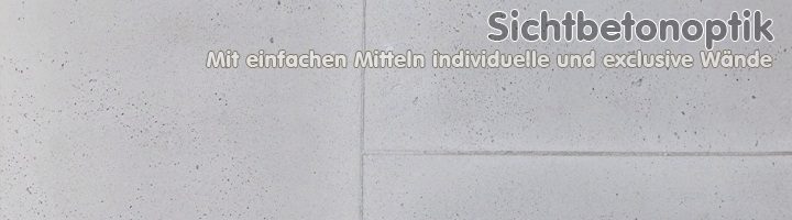 Muster CreativSpachtel mit Sichbetonoptik