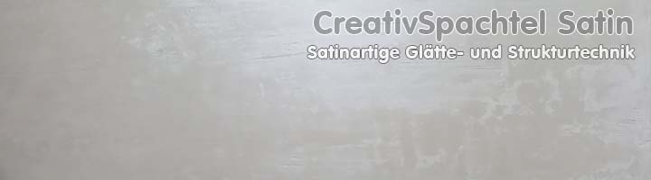 Muster CreativSpachtel Satin gräulich weiß
