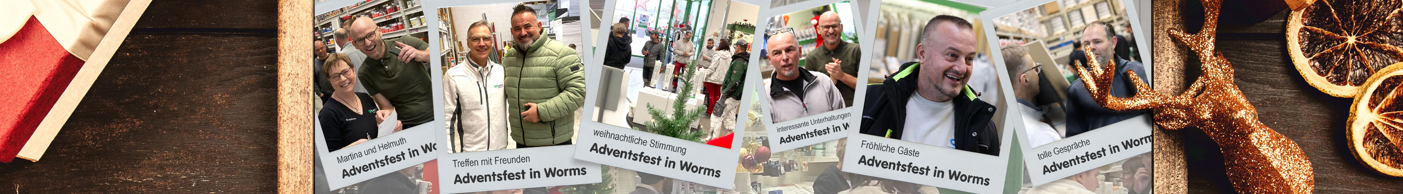 Fotokollage mit eindrücken des Wormser hawo Adventsfests