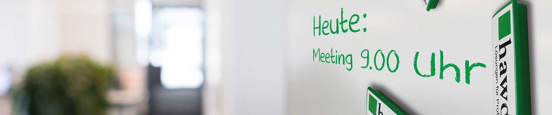 Wand als Whiteboard mit Magneten